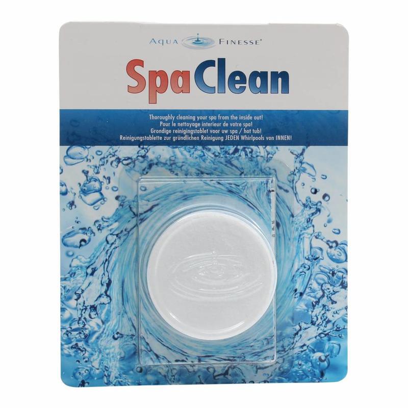Le "Spa Clean" pastilles d'Aquafinesse nettoie en profondeur la tuyauterie de votre spa pour enlever le biofilm.