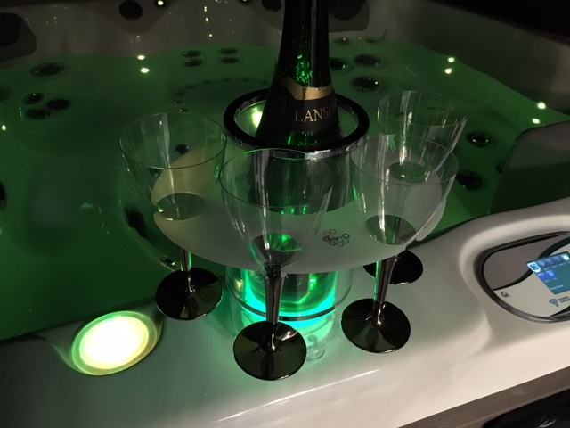 Lay-Z Spa Flûtes à champagne en verre Lot de 4 Incassable Acrylique Camping Jardin paresseux