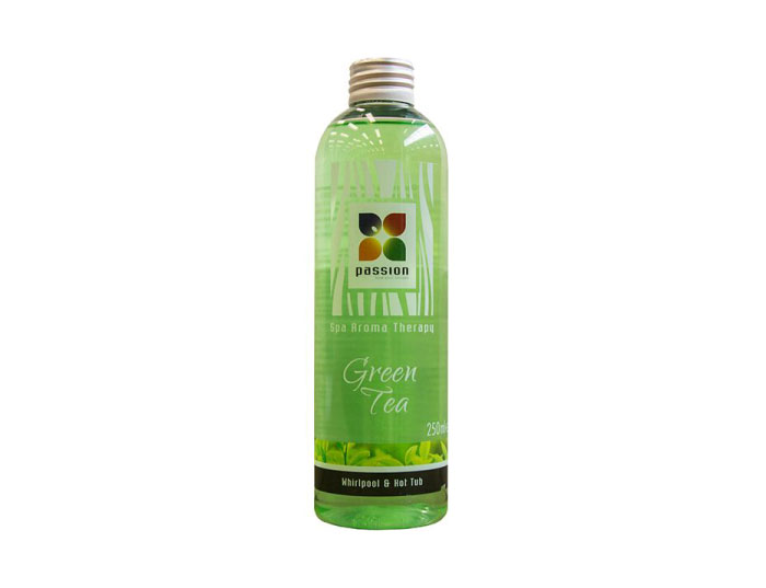 Parfum Green tea, idéal pour aromatiser votre spa, jacuzzi, et bain à remous. Spécialement conçu pour les eaux de spa afin d'éviter de graisser votre ligne d'eau, cartouche de filtration