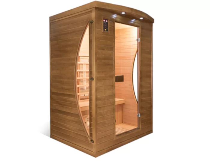 Sauna intérieur spectra 2 personnes, sauna infrarouge chauffage magnésium et quartz